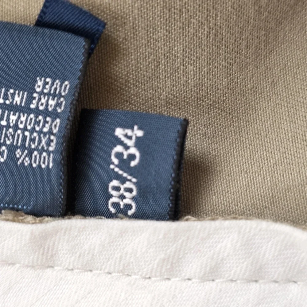 Polo Ralph Lauren Prospect Pants Mens 38x31 Beige Chino 100% Cotton Casual Khaki